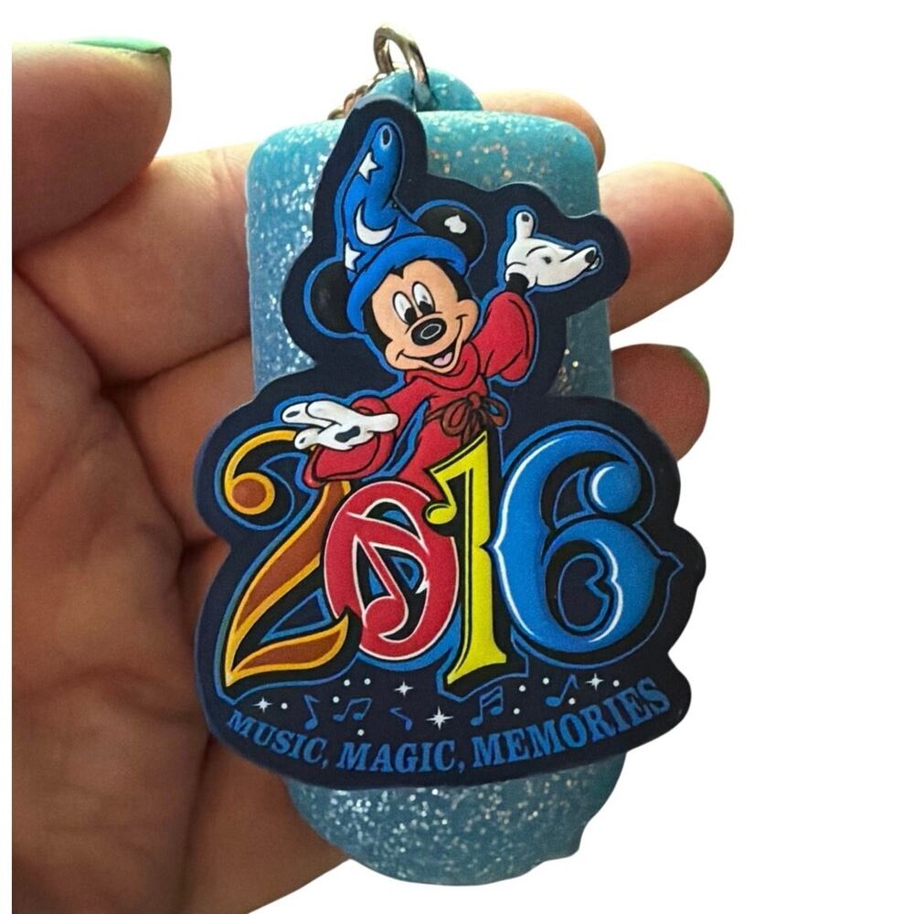 Disney Parks 2016 Sorcerer Mickey Sanitizer Keychain
